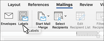 use mailing labels in word for mac